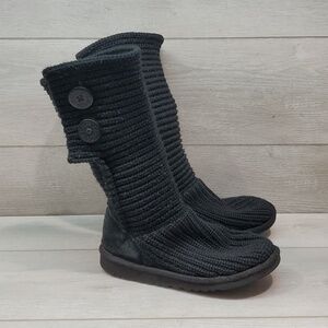 Ugg Australia 5649 Youth Kids Big Girl Sweater Knit Boots shoes sz 4